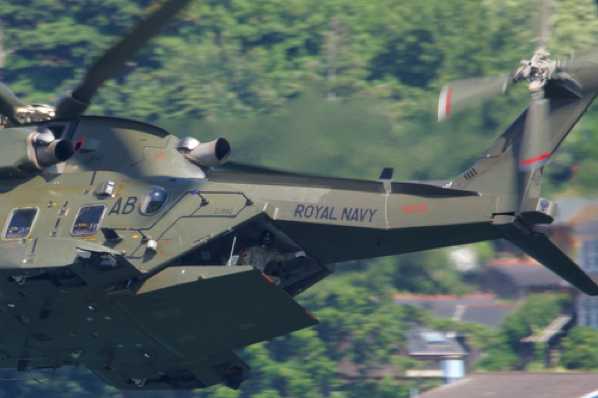 03 August 2018 - 13-42-12.jpg
Spot the brave soul. Royal Navy Merlin helicopter ZJ992 on low flyby past Kingswear.
#RNMerlinZJ992